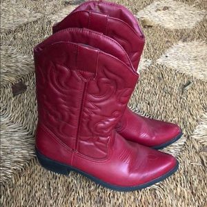 Rampage red cowgirl boots